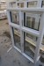 Window, wood / aluminum, W112xH154 cm, frame width 13 cm, white / white