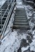 Stahltreppe mit Handlauf. Breite 82 cm, 10 Stk. Schritt