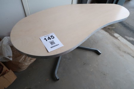 Hæve/sænke bord, ca. D80xB170 cm, strømforsyning mangler