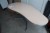 Hæve/sænke bord, ca. D80xB170 cm, strømforsyning mangler