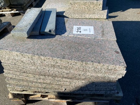 Lot of granite slabs / stones