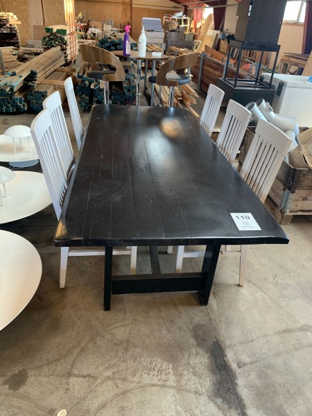 Dining table with 6 pcs. stole