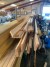 Various hardwood moldings + rustic spruce on stand