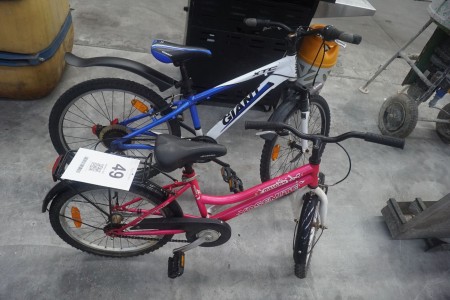 2 stk. børnecykler