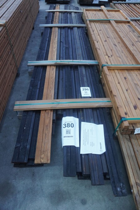 Thermally treated facade boards