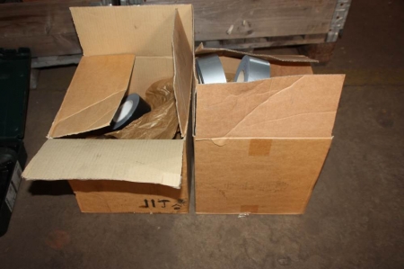 2 boxes with duct tape, broached