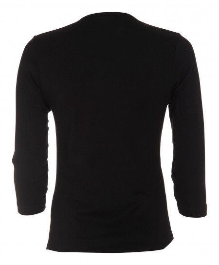 20 pcs. LADY T-SHIRT with 3/4 sleeves, BLACK + 20 pcs. LADY T-SHIRT, STEEL GRAY