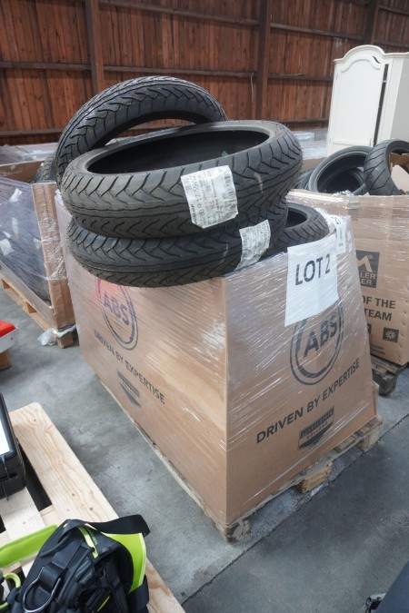 Pallet with various spare tires etc.