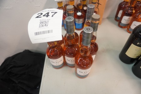 7 flasker De Luze cognac 