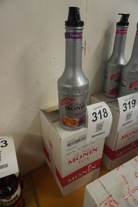 4 bottles of Monin 'syrup