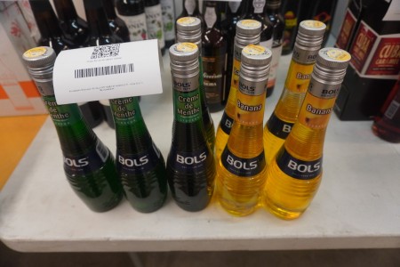 8 bottles of Bols liqueur