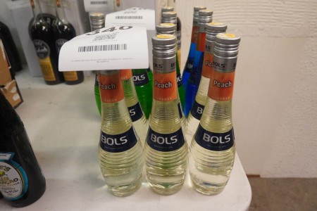 6 bottles of Bols liqueur
