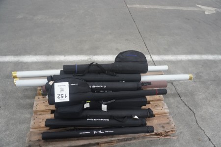 Lot of cases / bags for fishing rods