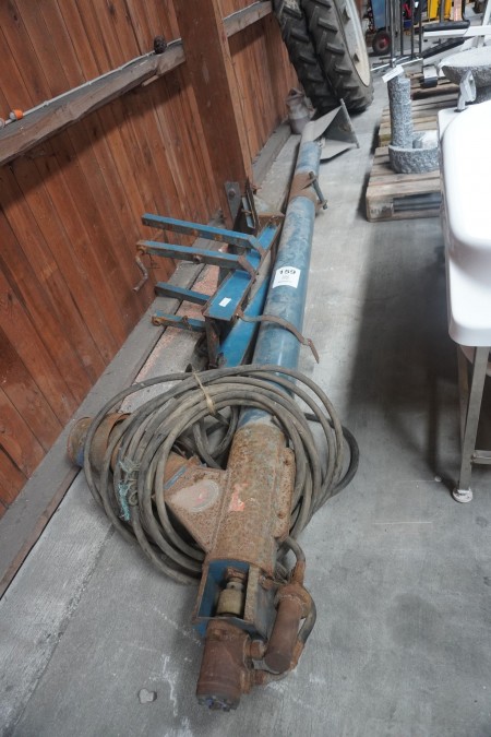 Grain auger with motor