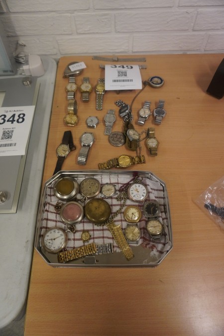 Large batch of watches, straps, dials, etc.