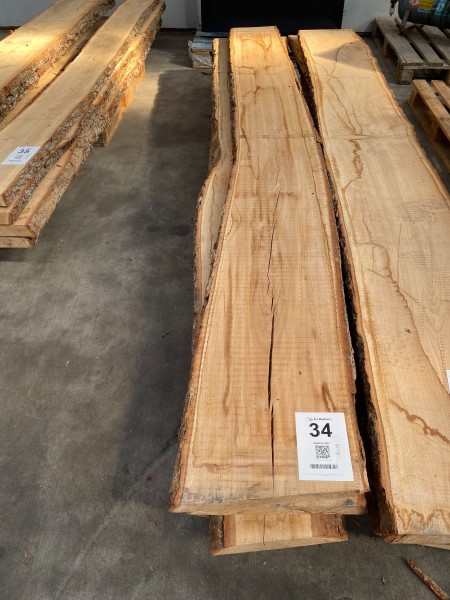 4 pcs. oven-dried oak planks