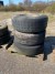 3 Stück. Reifen mit Felgen für LKW