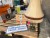 Party tupperware + antique sign & lamp