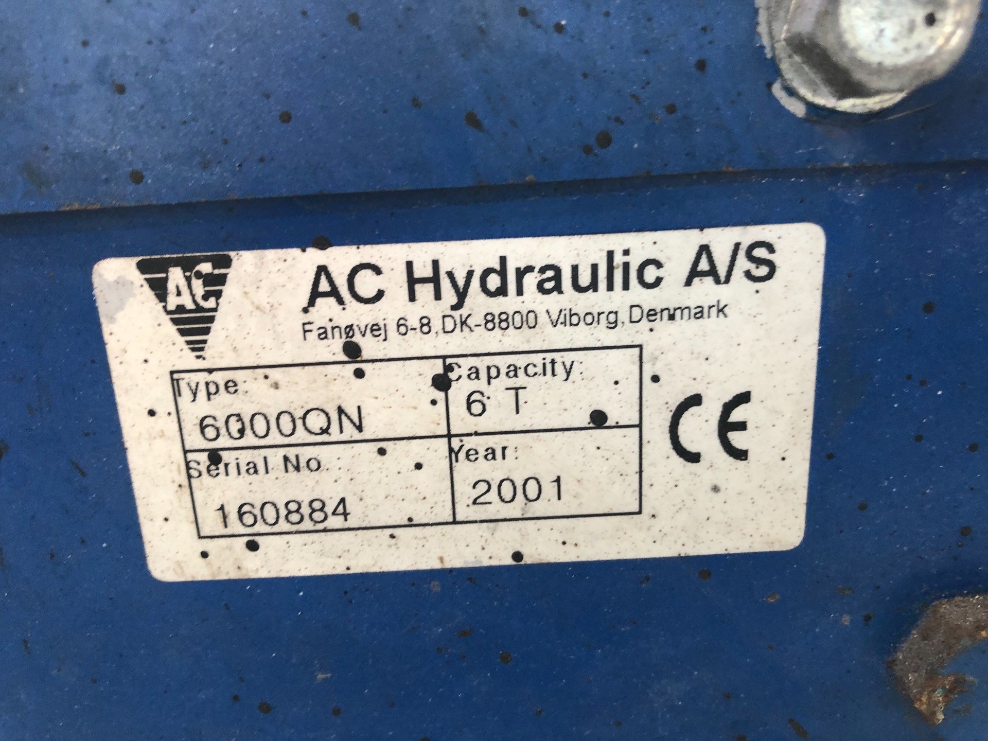 6 tons mærke: AC Hydralics - Auktion - Maskinauktioner