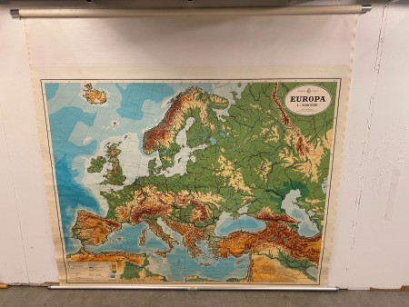 Map of Europe, brand: Geodætisk Institut