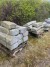 Large batch of granite blocks