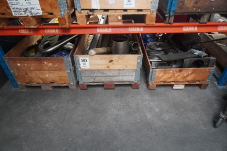 3 pallets containing various clamping blocks etc.