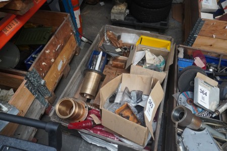 Pallet containing various machine parts etc.