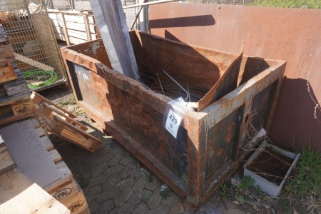 Scrap container with contents