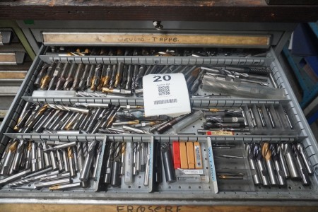 Contents in 2 drawers of various cutting tools.