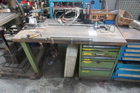 File bench with content incl. drawer section