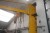 Swivel crane with electric hoist
