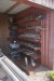 Content under half roof of various irons, straps etc. + branch shelf on side
