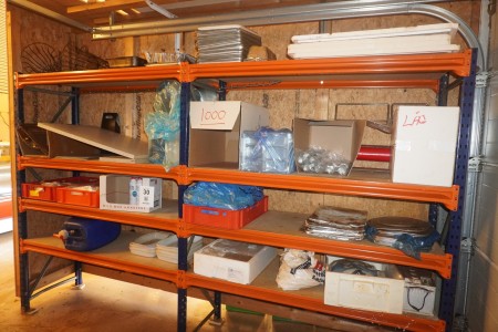 Contents of 2 subjects pallet rack