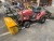 Converted garden tractor for sweeper, brand: Massey Ferguson