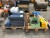 Lot of mats, boxes, old hand tools etc.