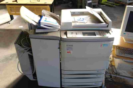 Kopimaskine med scanner og efterbehandlingsenhed, Xerox 5760/5765 Digital farvelaser. Inklusiv betjeningsvejledning