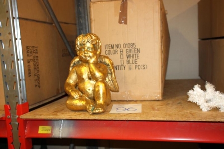 Box with gold angels, approx. 9 pcs.