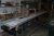 Roller conveyor, length approx. 3.5 m width approx. 48 cm