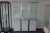 3 display cabinets with glass shelves, Porsa System