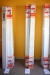 Vertical blinds, assorted colors and sizes, approx. 11 pieces.