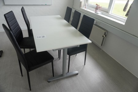 Dining table with 6 pcs. stole