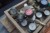 Box mit verschiedenen Gas- / Luftzählern + verschiedenen Geräten für Gasbrenner