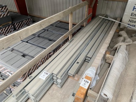 Large batch of plasterboard rails