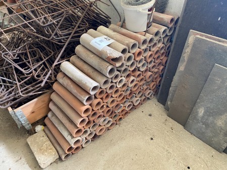 Lot of drainage pipes