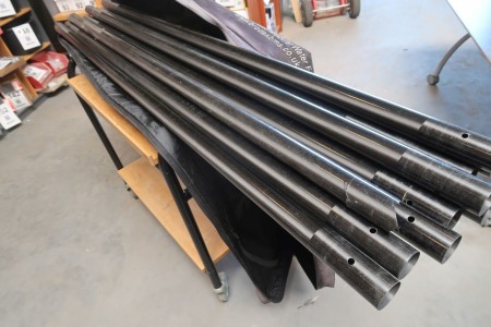 9 pcs. carbon fiber rods