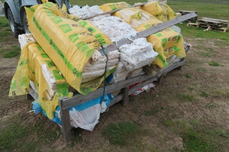 Approx. 13 packs of mixed insulation, standing outside