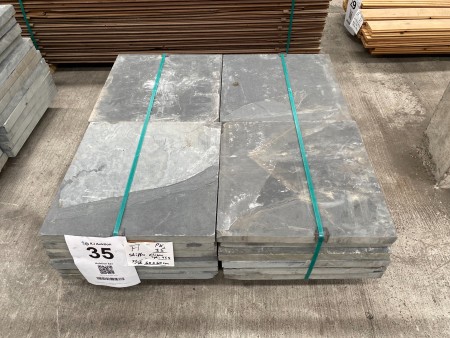 Exclusive slate tiles with thickness for driving surfaces