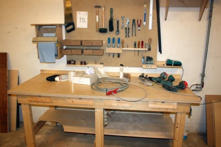 Work Bench + tool panel with content