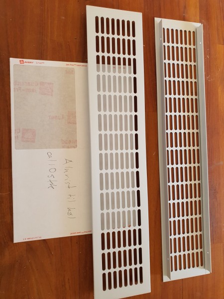 Aluminum grille for kitchen approx. 110 pcs,