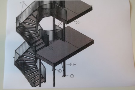 Large staircase (see PDF file)